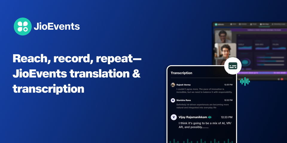 Expand Event Impact with JioEvents Translation & Transcription